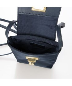 UNBILLION VERYコラボ ペルケ perche / 牛革フラップナイロンショルダーバッグ