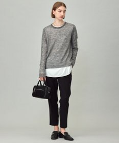 ICB 【UVカット・洗える】ウール2WAYストレッチ ドロストパンツ