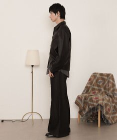 WEGO センタータックバギーフレアデニム