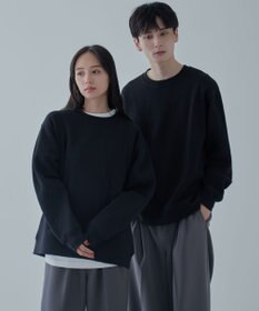 WEGO 【ユニセックス着用ITEM/裏起毛】リラックスフィットスウェットプルオーバー