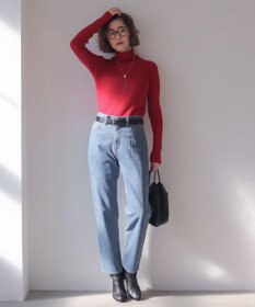 WEGO 【2025年秋冬新作】リブタートルニット