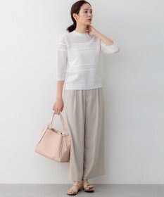 組曲 L 【先行予約】ライトリネンライクイージーワイド パンツ