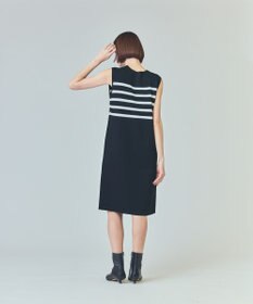 GRACE CONTINENTAL ボーダーパールワンピース