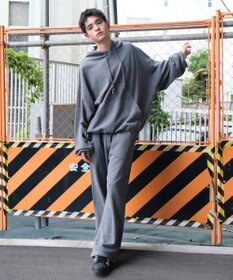 WEGO アシッドウォッシュワイドスウェットパンツ