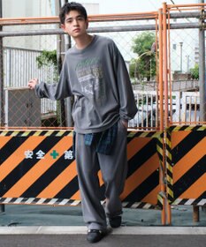 WEGO アシッドウォッシュワイドスウェットパンツ