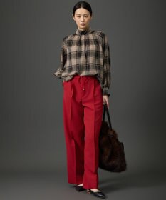自由区 PEドビーストレッチワイド パンツ
