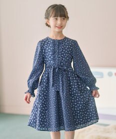 組曲 KIDS 【110-140㎝】フラワーパッチワークワンピース