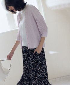 組曲 ギャザーライトデシン パンツ