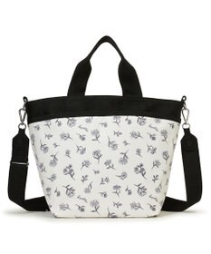 LeSportsac BUCKET TOTE/インクスケッチドフローラルアイボリー