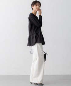 23区 S 【滝沢眞規子さん着用/VERY掲載/洗える】23区DENIM ストレッチ ワイドパンツ