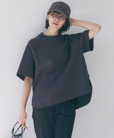 UNFILO BEAUTY FORM JERSEY light バックZIP プルオーバー チャコール