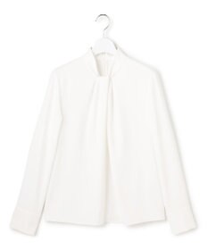 ICB ストレッチジョーゼット ボウタイライク ブラウス