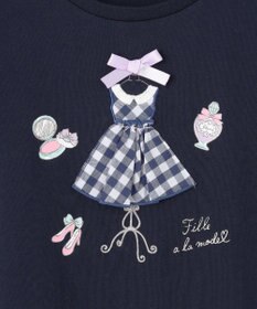 ANY KIDS ドレス アップリケ Tシャツ