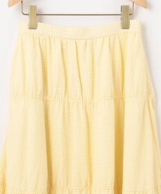 組曲 L 【WEB限定】ステッチストライプドビー ギャザースカート