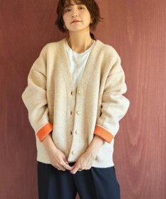 AMERICAN HOLIC ＶネックＷフェイスニットカーディガン