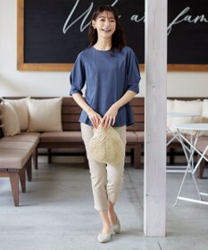 Tiaclasse L 【洗える】マトンスリーブカットソートップス