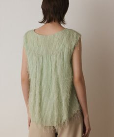 GRACE CONTINENTAL フリンジギャザートップ