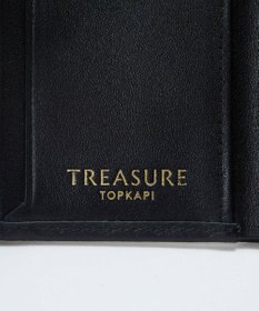 TOPKAPI 【TREASURE TOPKAPI】スムースレザー 幾何柄 二つ折り財布