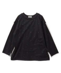 earth music&ecology ラインストーンチュールドッキングプルオーバー