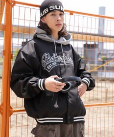 WEGO 【ユニセックス着用ITEM】フードワッペンスタジャン