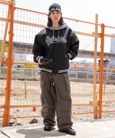 WEGO 【ユニセックス着用ITEM】フードワッペンスタジャン