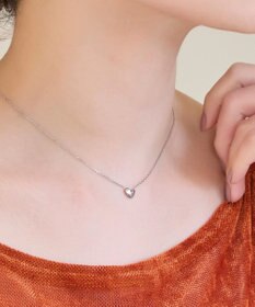 Phoebe <オンワード限定セット>【金属アレルギー対応】スリークハートネックレス×ワンタッチメタルコンビピアス/サージカルステンレス