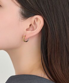 Phoebe <オンワード限定セット>【金属アレルギー対応】スリークハートネックレス×ワンタッチメタルコンビピアス/サージカルステンレス