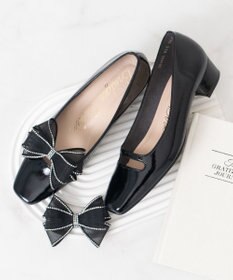 Bridget Birkin 【Bridget Birkin】2wayビジューリボンカットパンプス