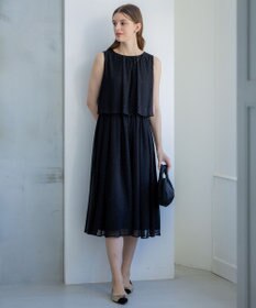 23区 【APPLAUDIR】ドットシアークレープ ドレス