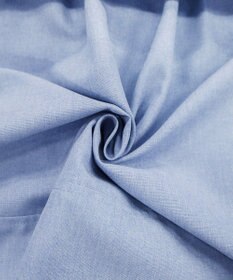 Tiaclasse L 【洗える】麻調リボン袖ブラウス