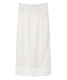 Green Parks ニットレースＩラインスカート