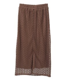 Green Parks ニットレースＩラインスカート