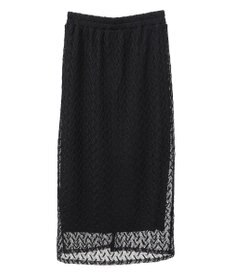 Green Parks ニットレースＩラインスカート