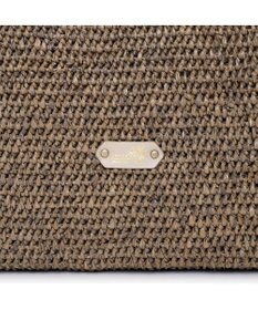 IBIZA ラフィア　セミショルダーバッグ（草木染め）