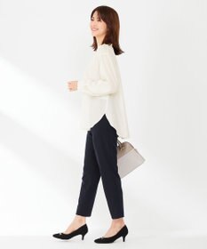 ANY SIS L 【AIコラボ】スタンドカラースキッパー ブラウス