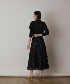 GRACE CONTINENTAL ローズ刺繍フレアスカート