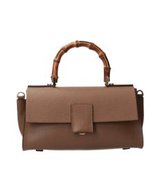 INTER-CHAUSSURES 【LORISTELLA】バンブーハンドルレザーハンドバッグ