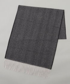 GOTAIRIKU 【カシミヤ100％】 幅広 マフラー_ヘリンボーン柄(40×180)