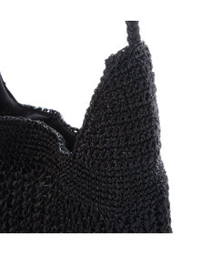 UNBILLION カシュカシュ cachecache / メタリックコード柄編みワンハンドルトート