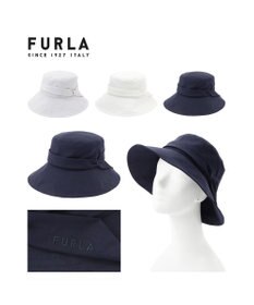 MOONBAT 【洗える】FURLA(フルラ) シャンブレー中つばダウンハット