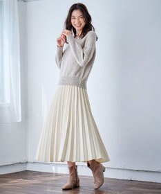 ANY 【10色展開/ウエストゴム】ウーリッシュフラノ プリーツスカート