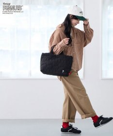 ROOTOTE 8450【スヌーピー】IP.ミディアム.キルト.ピーナッツ-0N