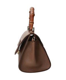 INTER-CHAUSSURES 【LORISTELLA】バンブーハンドルレザーハンドバッグ