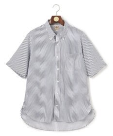 J.PRESS MEN 【KING SIZE】【吸水速乾 / 抗菌防臭 / 遮熱 / 防シワ】【J.PRESS OXFORD JERSEY】カノコインレイ半袖 シャツ / B.D.