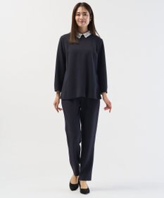 J.PRESS LADIES 【セットアップ対応】セラテリーダブルクロス テーパード パンツ