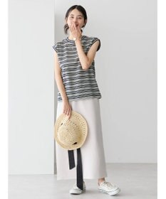 AMERICAN HOLIC マルチボーダーノースリーブカットプルオーバー