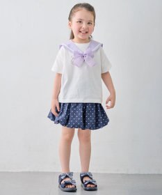 ANY KIDS 【綿100%/接触冷感】ひんやり 2WAY セーラーTシャツ
