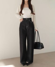 WEGO 【XS～Lサイズ展開/美脚】ストレートデニムパンツ