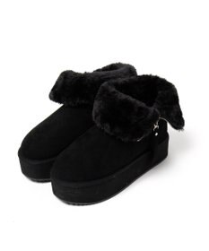 WEGO 【暖かい】折り返し厚底Fムートンブーツ