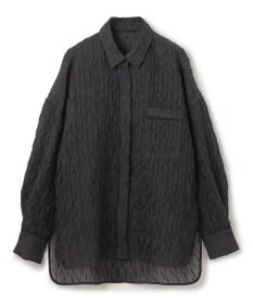 uncrave 【佐藤晴美さん着用】シアー ジャガード シャツ